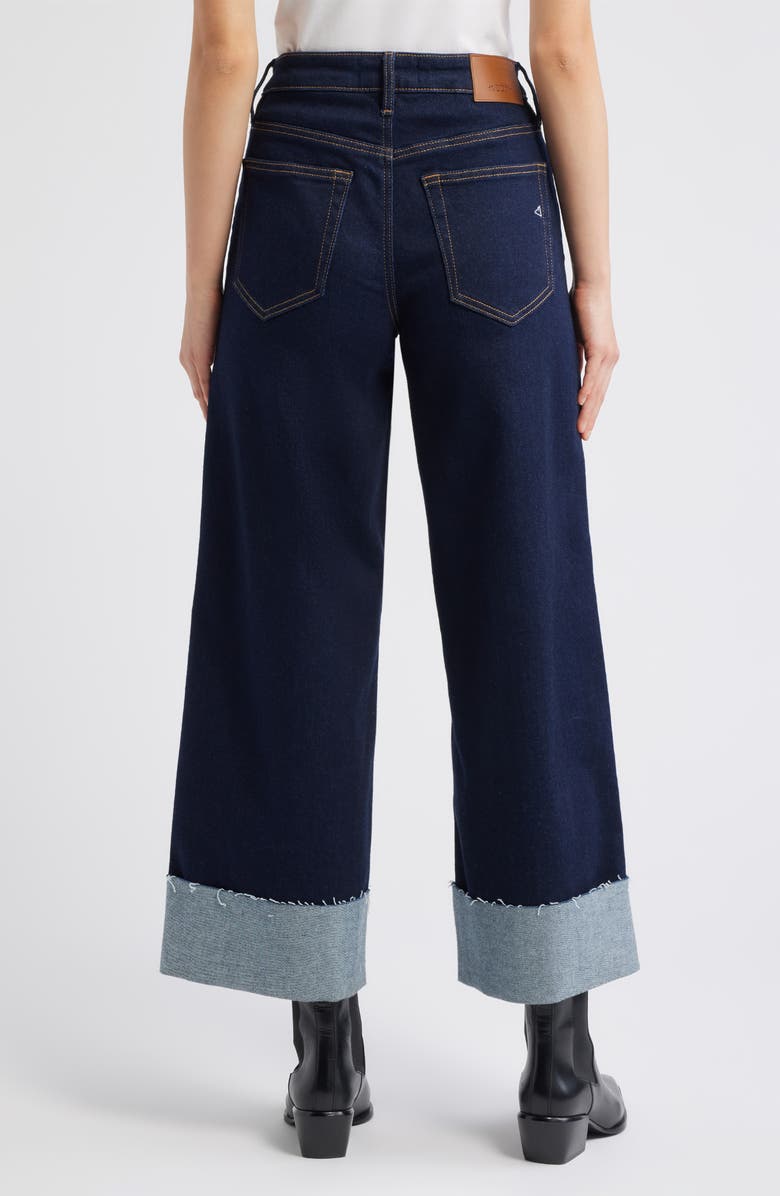 HIDDEN JEANS Cuffed High Waist Ankle Wide Leg Jeans, Alternate, color, Rinse