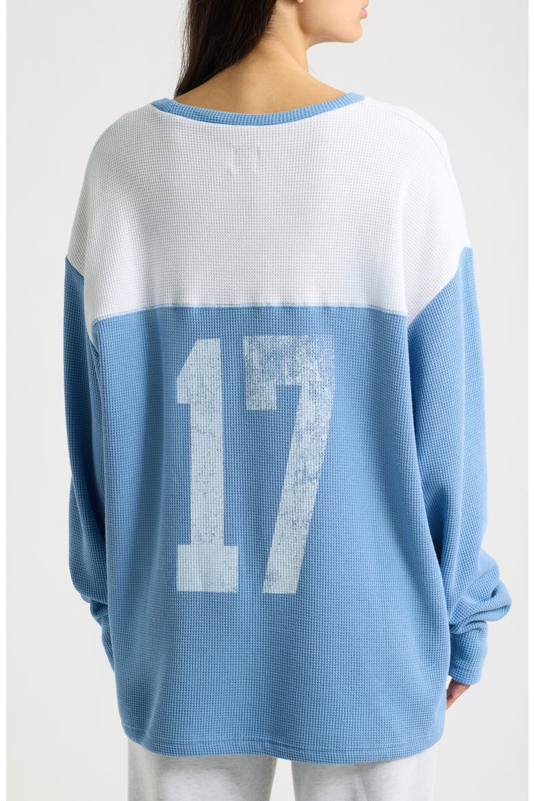 Varsity Blues Thermal Long Sleeve Tee, Alternate, color, BLUE