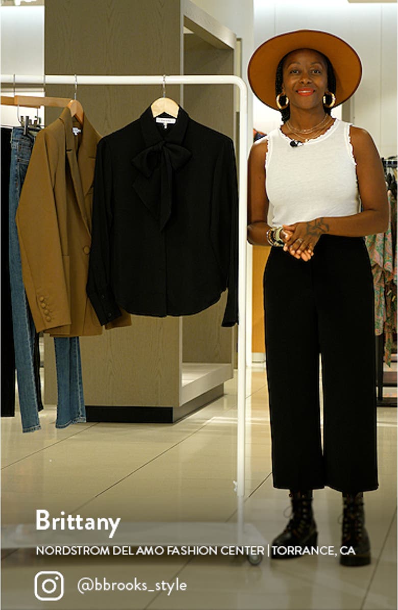 Bow Tie Silk Blouse, sales video thumbnail