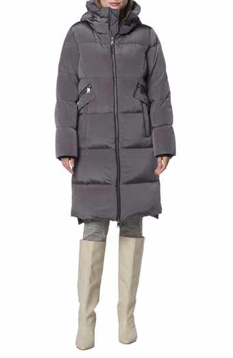 Andrew Marc Velvet Panel Hooded Puffer Jacket Nordstrom