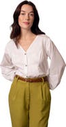 Celtic & Co. V-Neck Button Blouse
