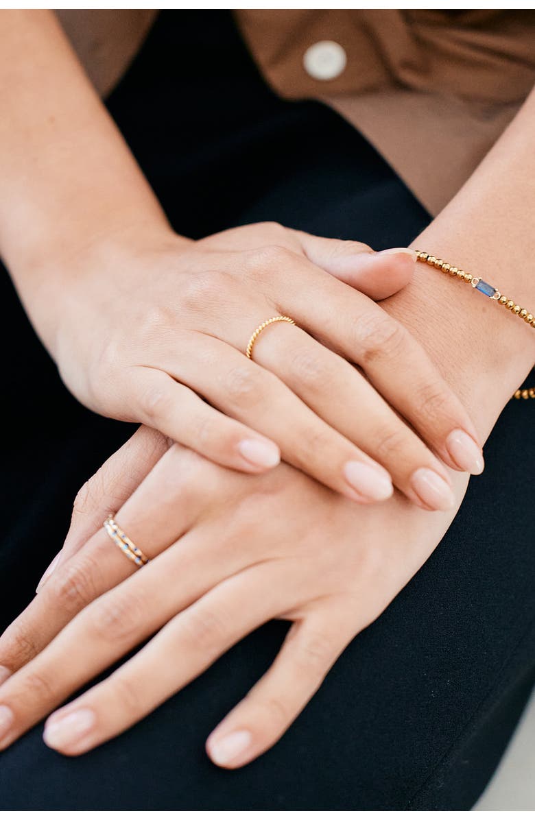 Mint & Lily Dainty Braided Stacking Ring, Alternate, color, 925 Sterling Silver