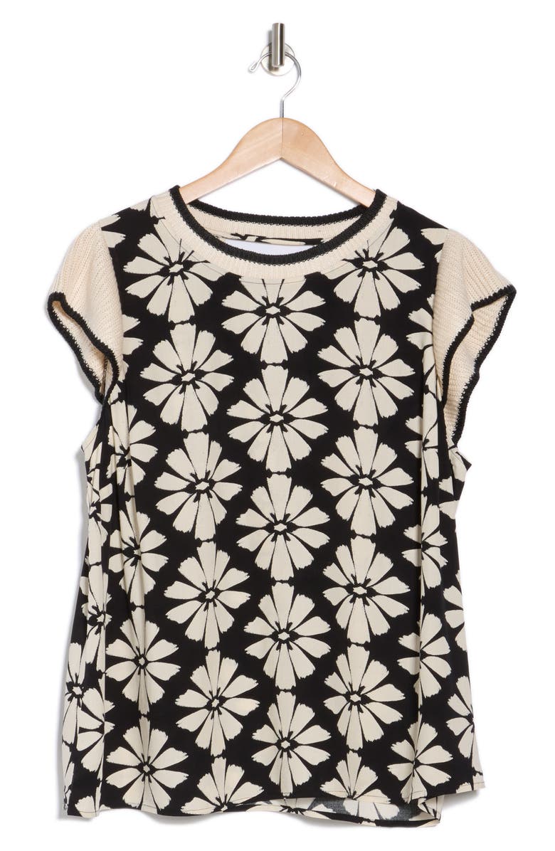 DR2 by Daniel Rainn Knit Trim Top, Alternate, color,