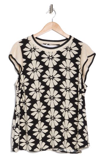 Dr2 By Daniel Rainn Knit Trim Top