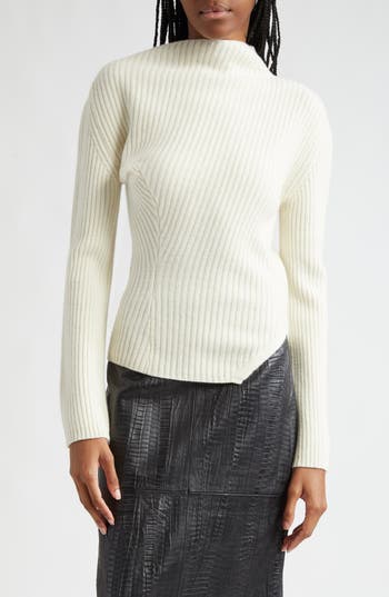 Rohe Twisted Ribbed Sweater Off White In Off White