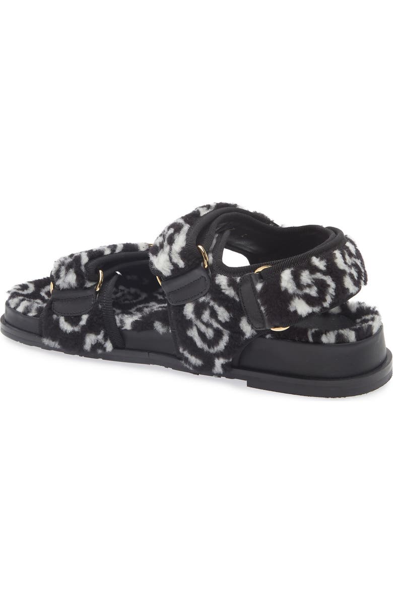 FERRAGAMO Keita J Gal Genuine Shearling Sandal, Alternate, color,