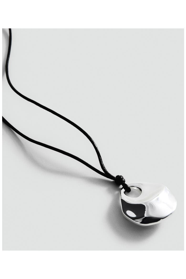 Metal Pendant Necklace, Alternate, color, SILVER