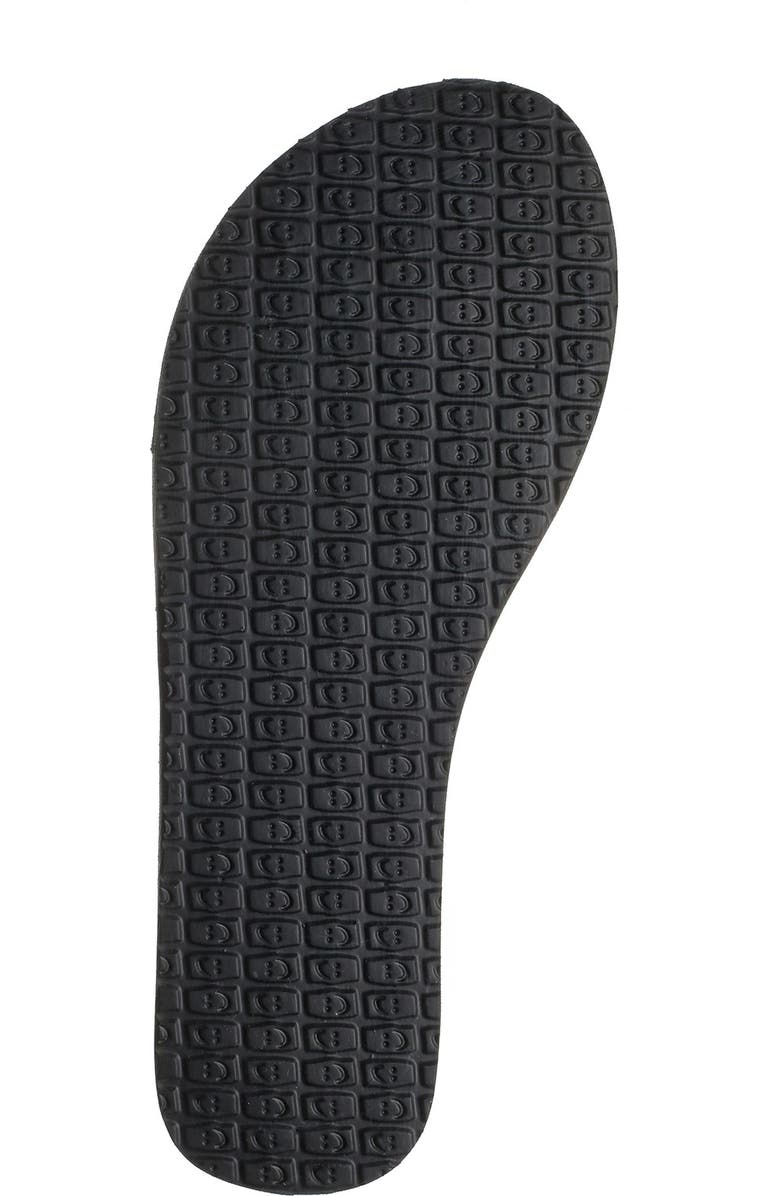 Sanuk Yoga Spree 4 Flip Flop Sandal, Alternate, color, Silver