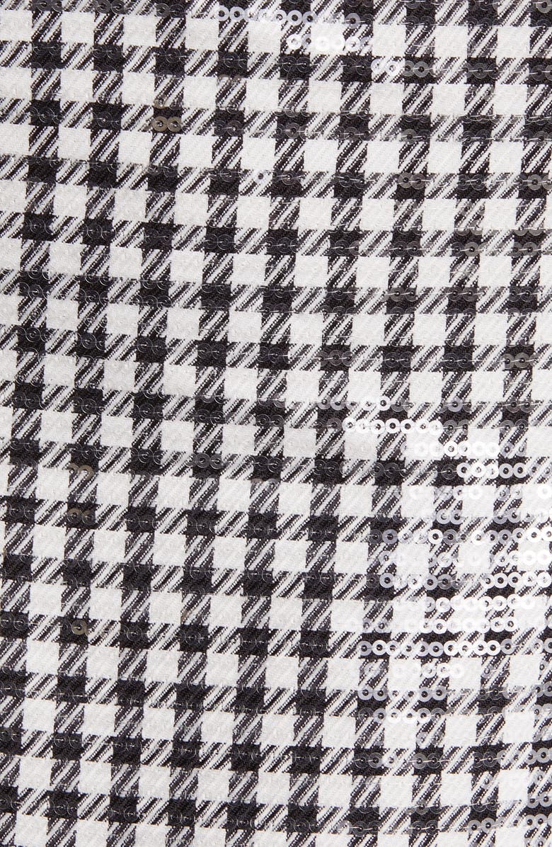 WAYF Icon Sequin Gingham Minidress, Alternate, color, 