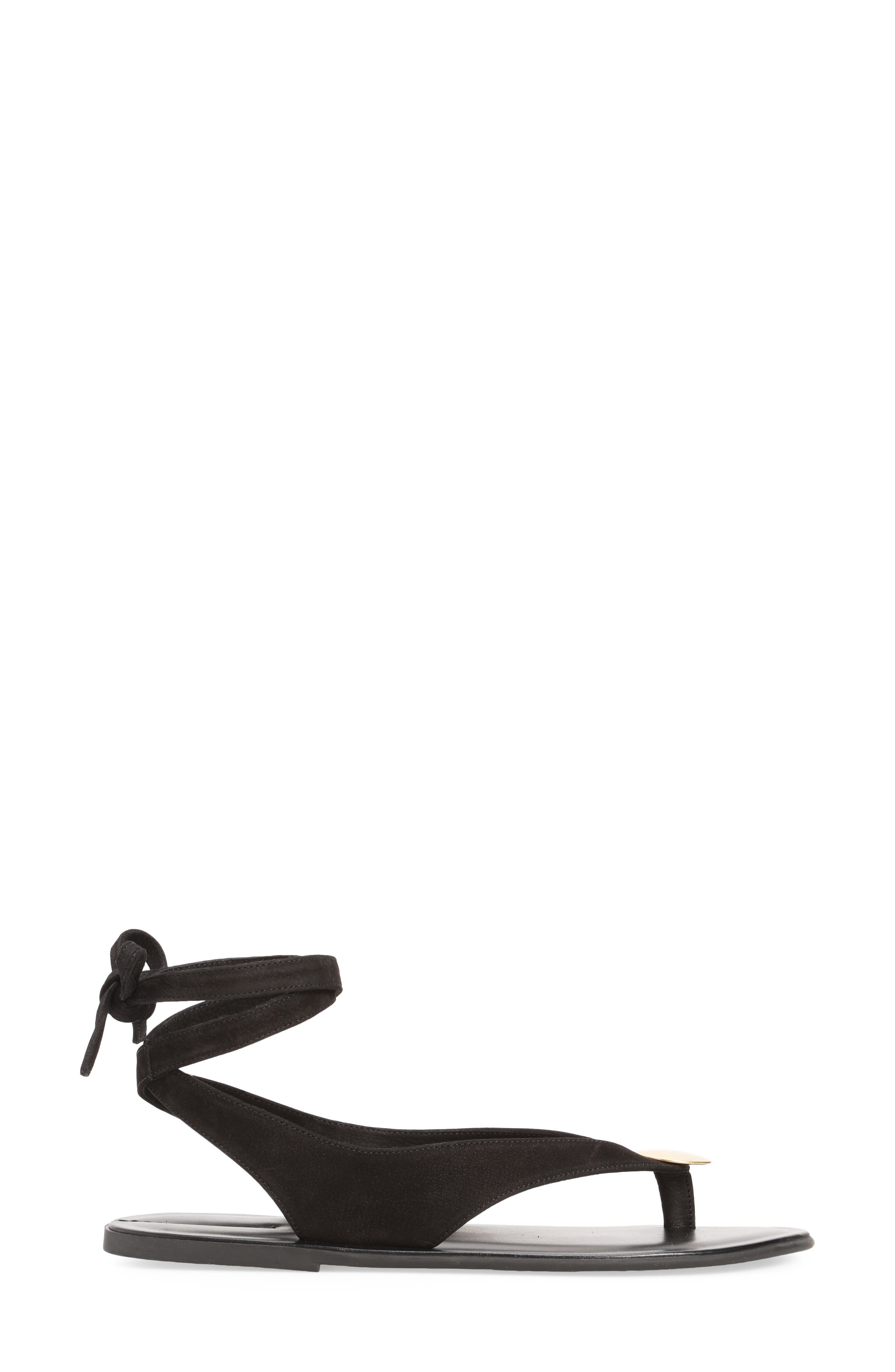 The Row Charm Ankle Tie Sandal, Alternate, color, 