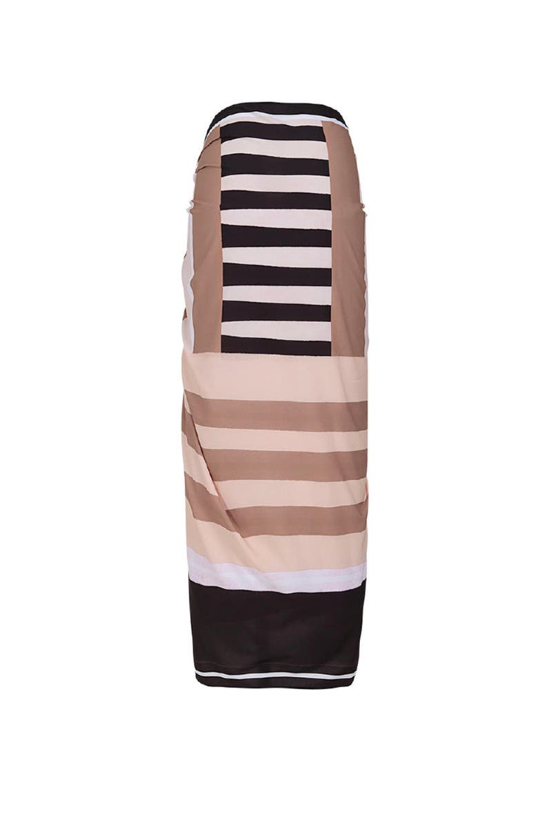 KIBYS Ancestral Lines Stripped Cotton Loretta Pareo Sarong, Alternate, color, 