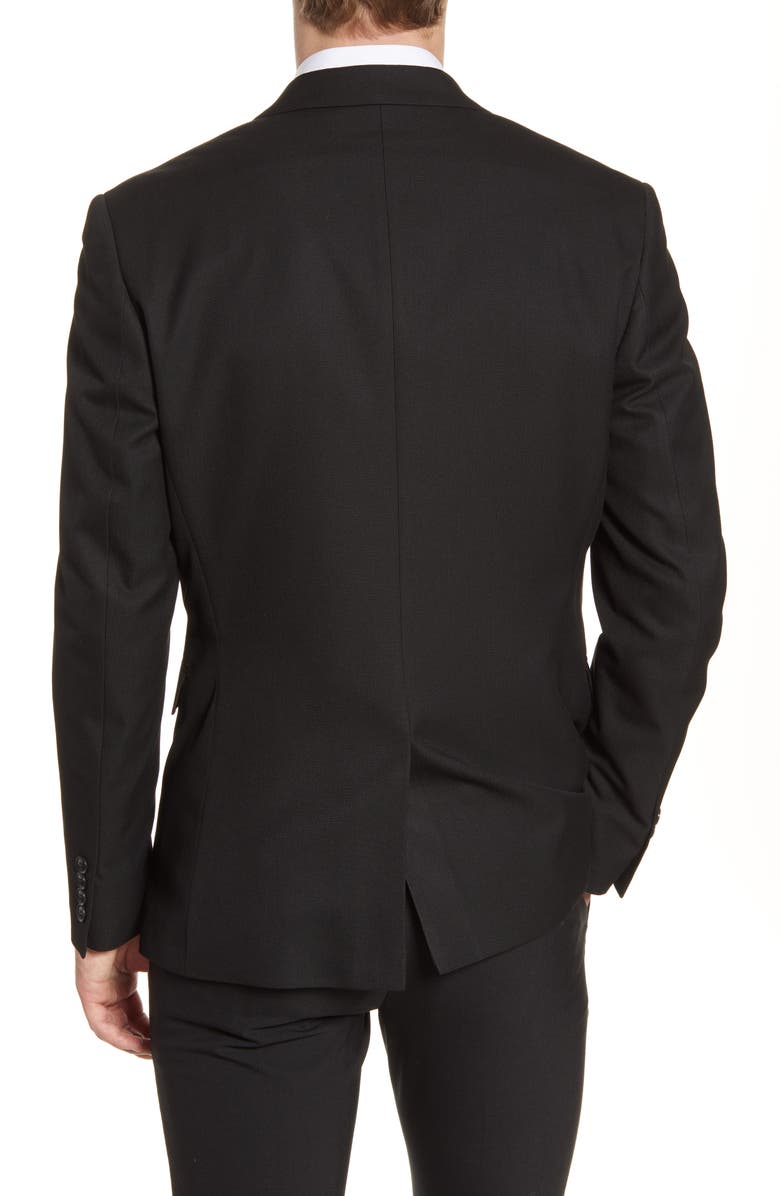 Topman Skinny Fit Textured Suit Jacket, Alternate, color, 