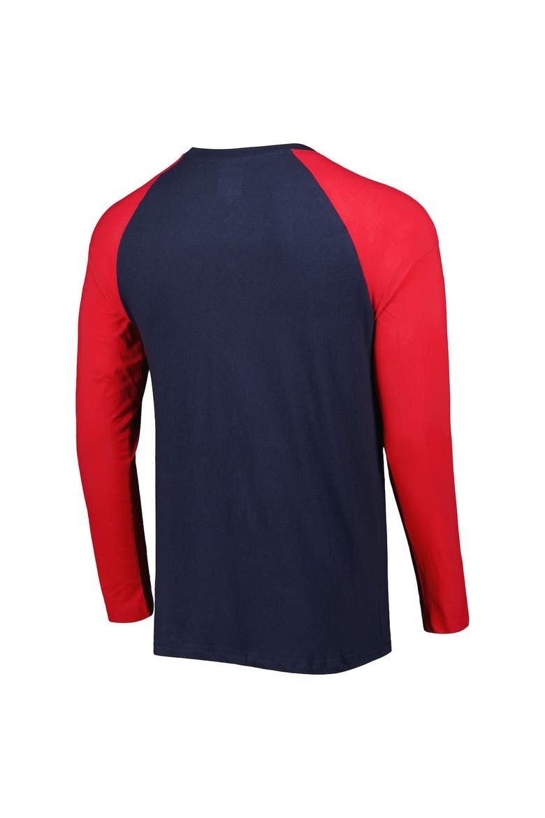 Men's New Era Navy Houston Texans Current Raglan Long Sleeve T-Shirt, Alternate, color, Navy