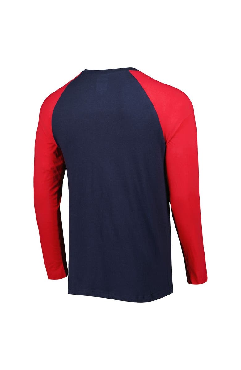 New Era Men's New Era Navy Houston Texans Current Raglan Long Sleeve T-Shirt, Alternate, color,