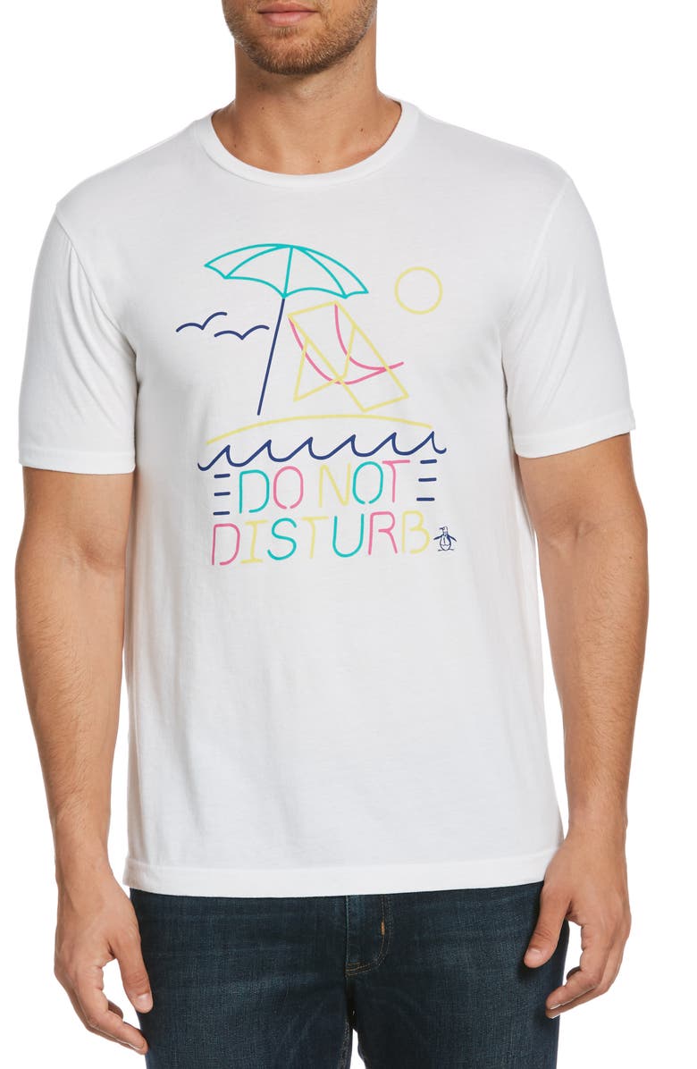Original Penguin Do Not Disturb Graphic Tee, Main, color, 