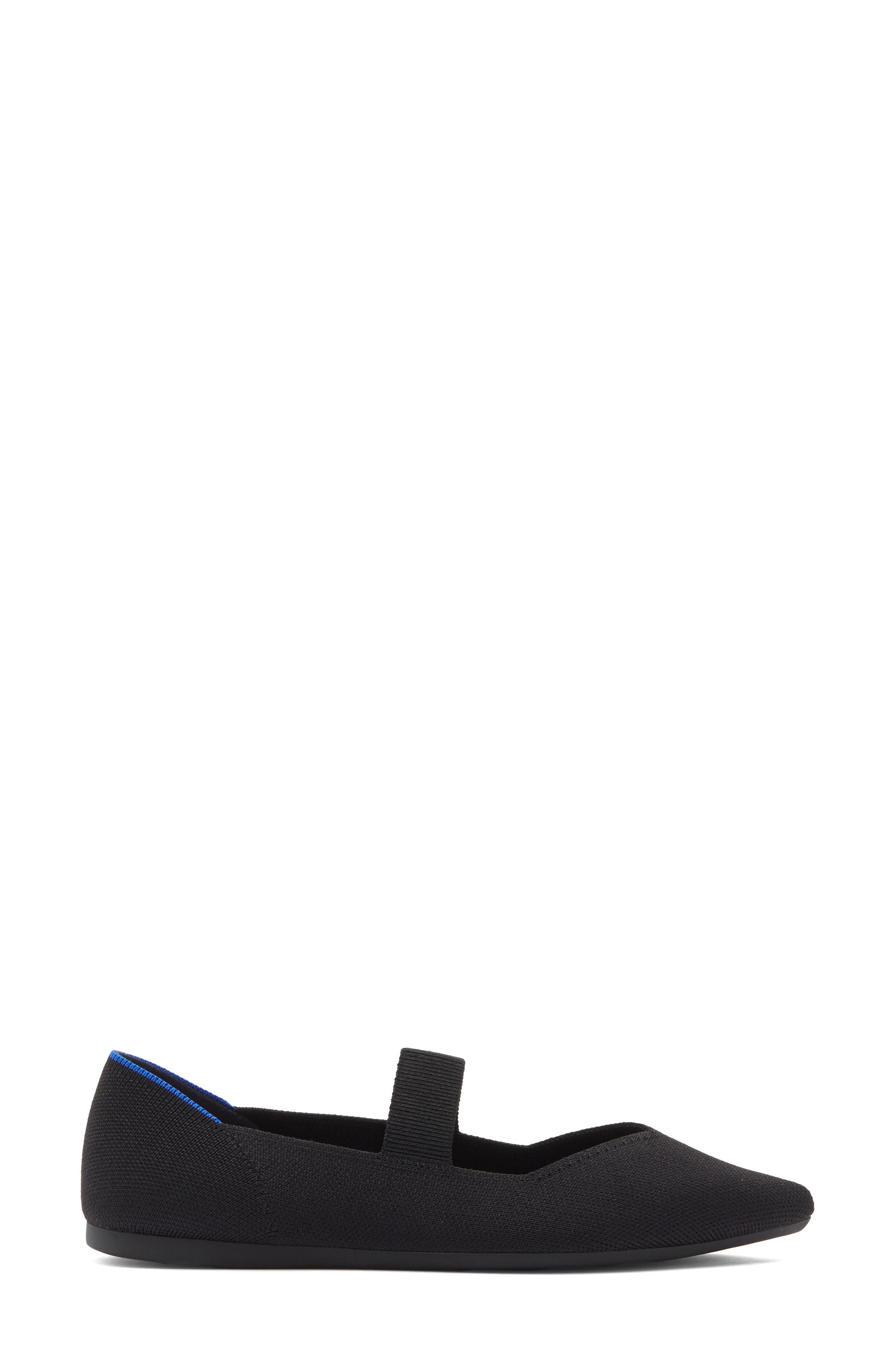 The Point Mary Jane Flat, Alternate, color, BLACK