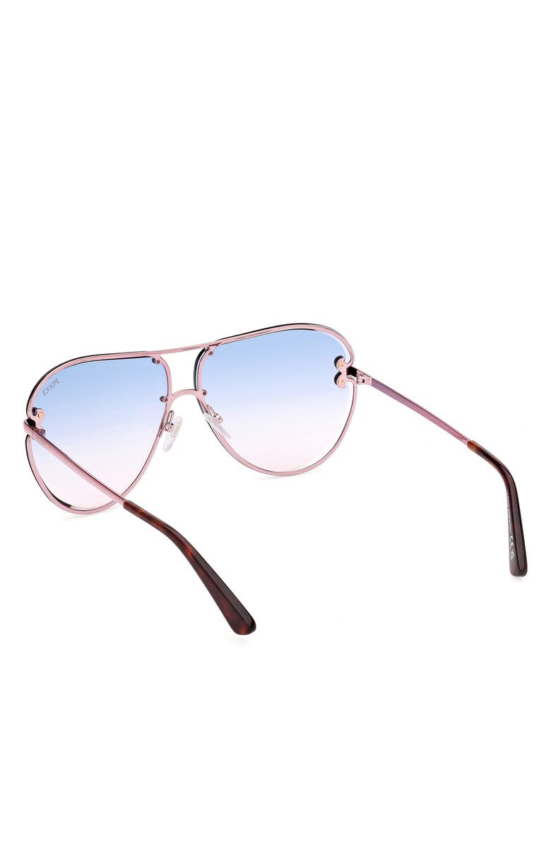 Emilio Pucci 66mm Oversize Pilot Sunglasses, Alternate, color, 