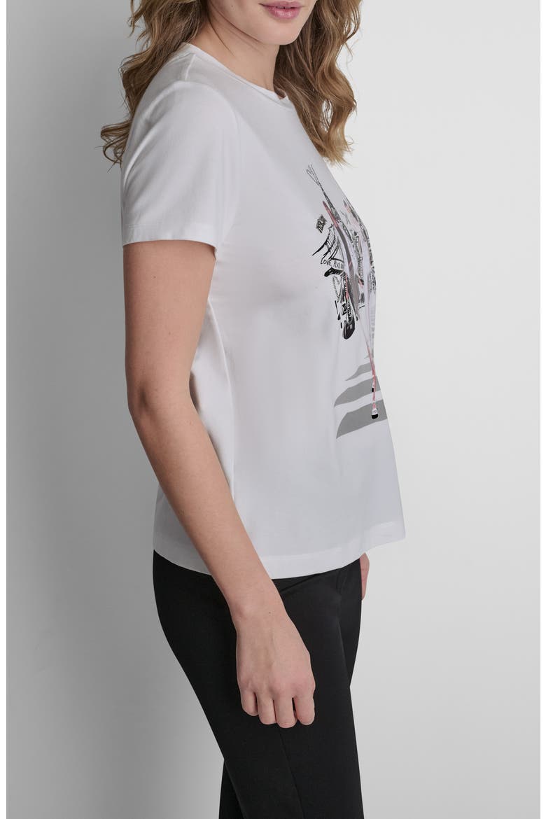 NYC Icons Cotton Blend Graphic T-Shirt, Alternate, color, WHITE