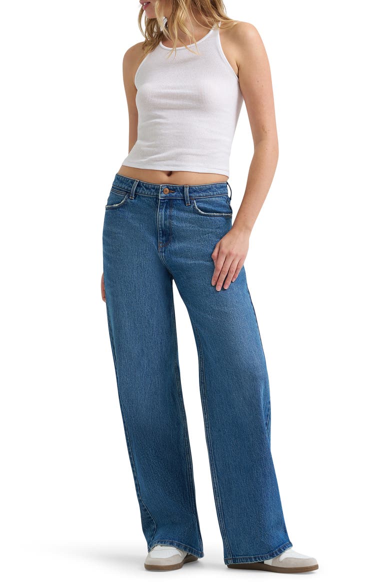 Western High Waist Wide Leg Jeans, Alternate, color, SPARROW