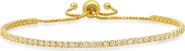 Queen Jewels Sterling Silver CZ Slider Bracelet