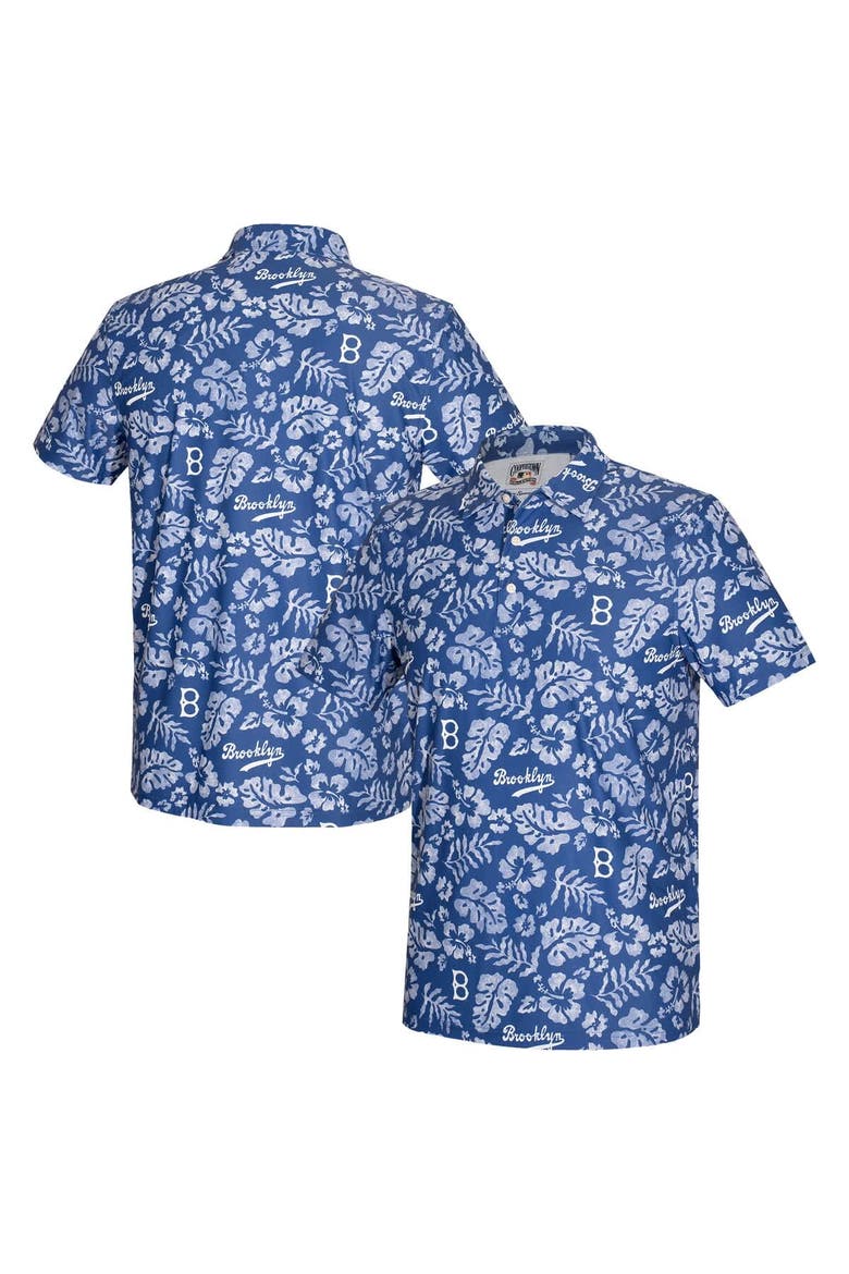 Men's Reyn Spooner  Blue Brooklyn Dodgers Cooperstown Pua Performance Polo, Main, color, Blue