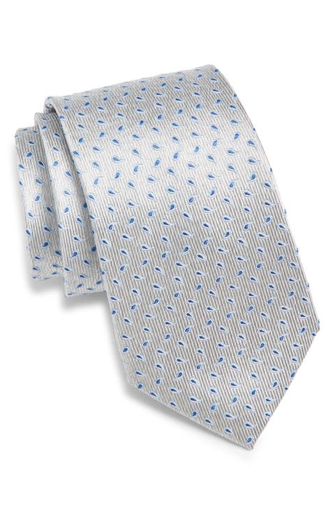 Neat Paisley Silk Tie
