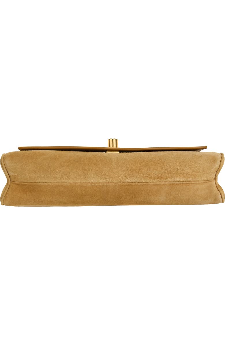 Khaite Audrey Suede Clutch, Alternate, color, 964 Goldenrod