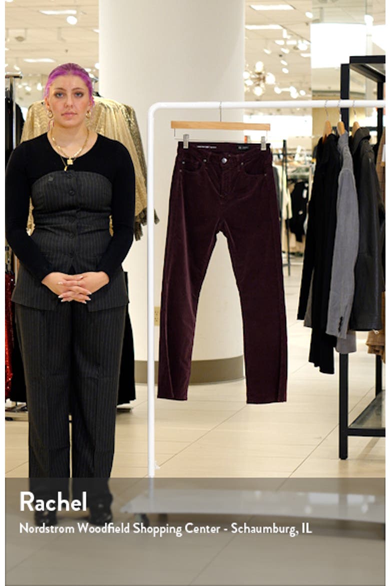Farrah High Waist Crop Bootcut Velvet Pants video