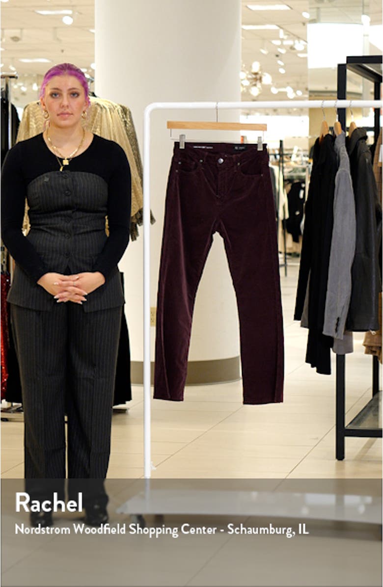 Farrah High Waist Crop Bootcut Velvet Pants, sales video thumbnail