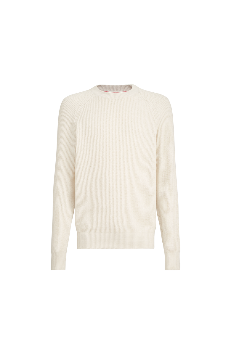 Brunello Cucinelli English Rib knit sweater, Alternate, color, Panama