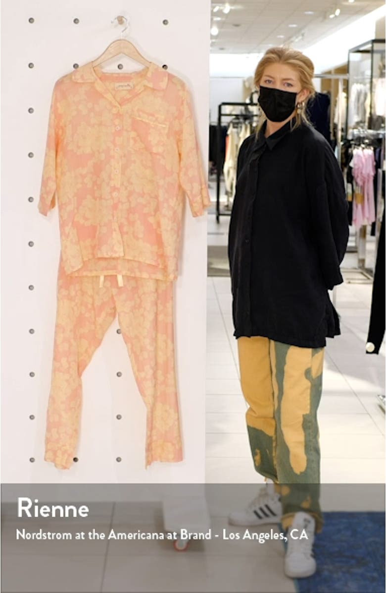 Hydrangea Cotton & Silk Pajamas, sales video thumbnail