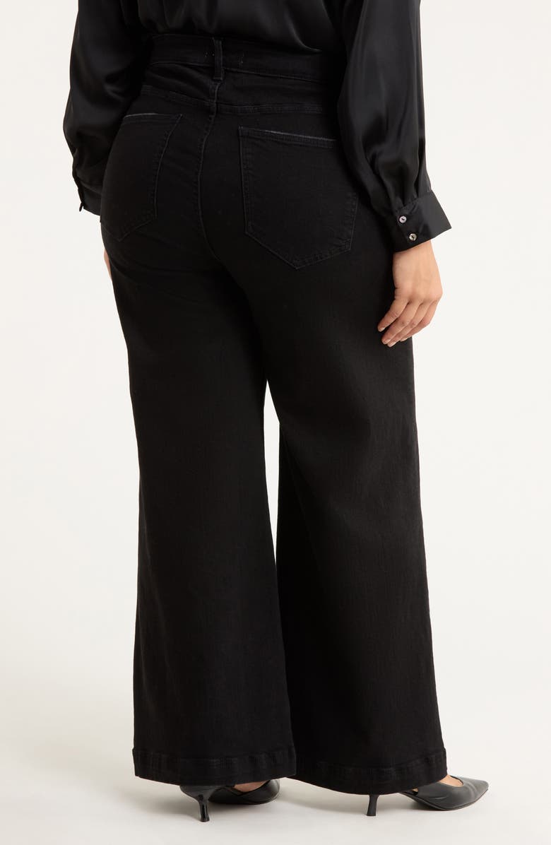 WARP+WEFT NCE High Waist Wide Leg Jeans, Alternate, color, Inkwell