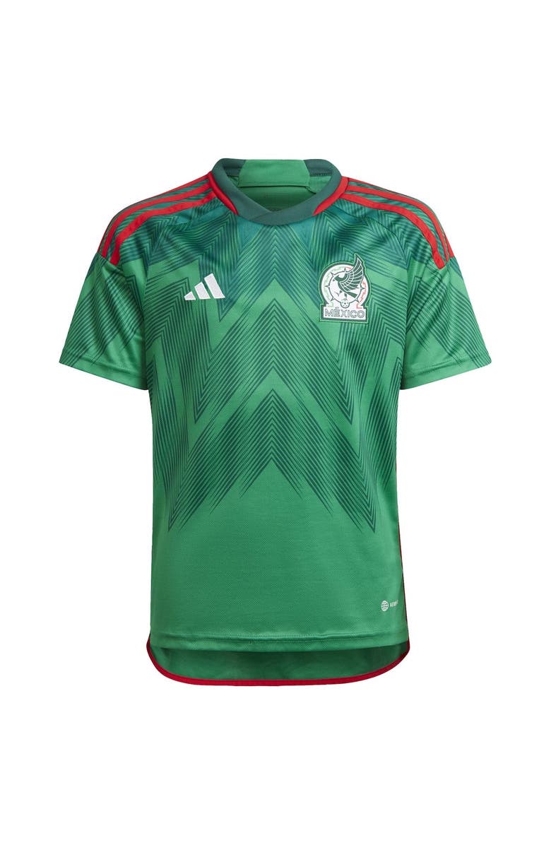 adidas Youth adidas Green Mexico National Team 2022/23 Home Blank Replica Jersey, Alternate, color, 