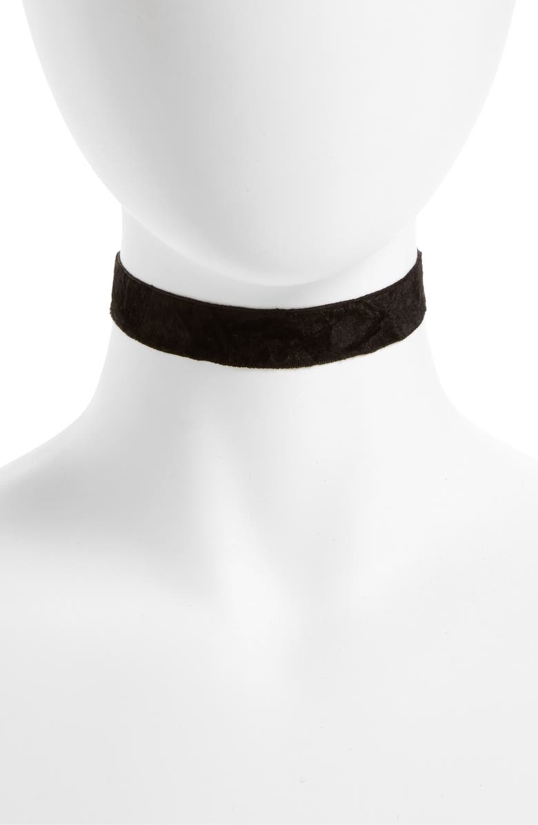 BP. Crushed Velvet Choker, Main, color, 