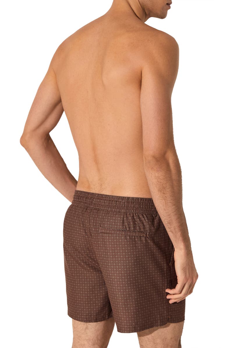 Reiss Oreint Swim Trunks, Alternate, color, Dark Brown