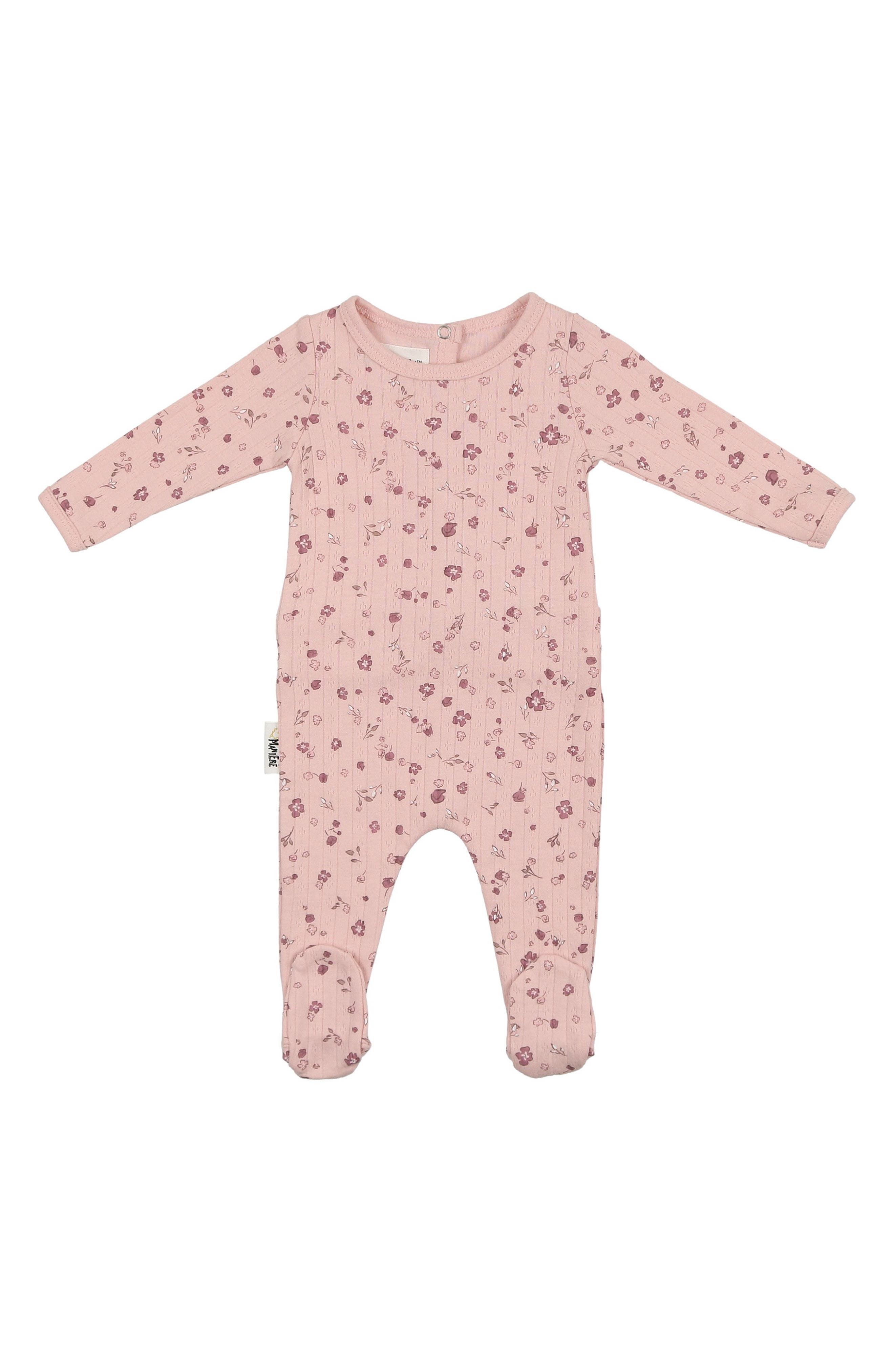 Manière Pointelle Petals Footie