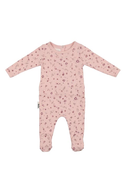 Pointelle Petals Footie (Baby)