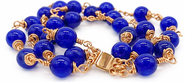 Rejected Hearts Club Azule Cat-Eye Glass Bead Bracelet