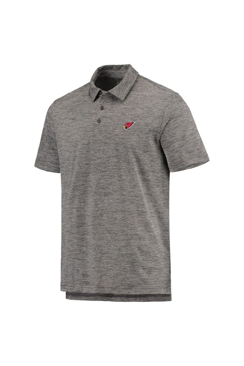 Men's Vineyard Vines Charcoal Arizona Cardinals Destin Stripe Sankaty Polo, Alternate, color, Charcoal