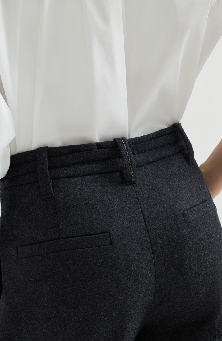 Brunello Cucinelli Straight Crop trousers, Alternate, color, Lignite Grey