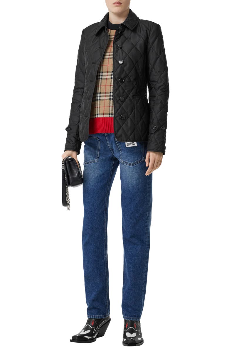 Burberry Fernleigh Thermoregulated Diamond Quilted Jacket, Alternate, color, 