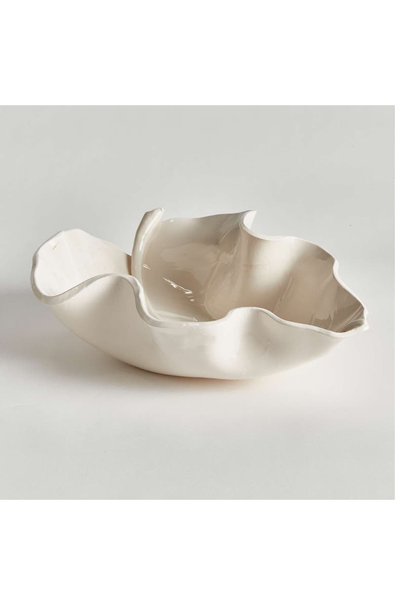 Napa Home & Garden Moricento Leaf Sculpture, Alternate, color, White