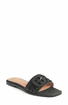 NEW YORK AND COMPANY Amber Woven Buckle Slide Sandal