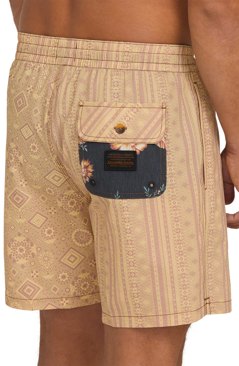 Billabong Garage Layback Swim Trunks, Alternate, color, Oatmeal