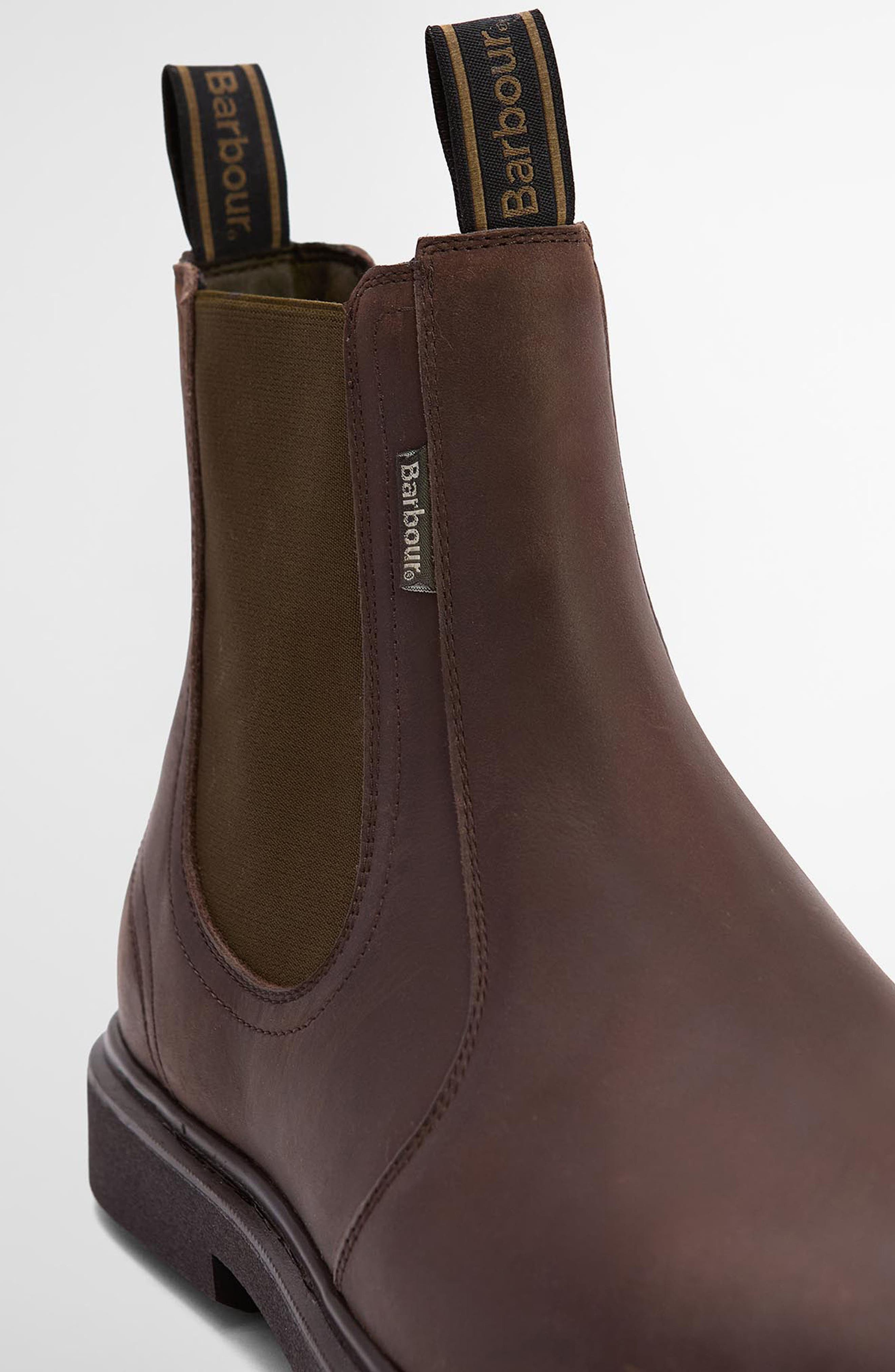 Barbour Hale Chelsea Boot, Alternate, color, Dark Brown