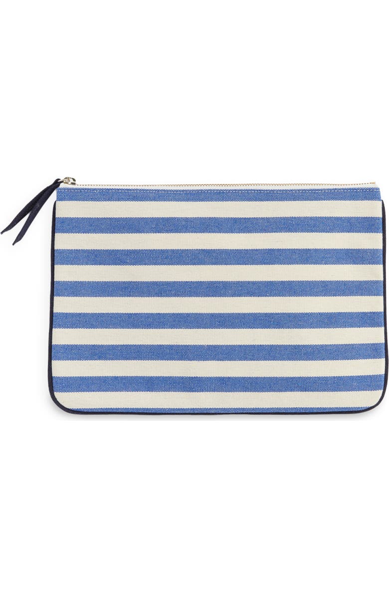 vineyard vines Blocked Stripe Zip Pouch, Alternate, color,