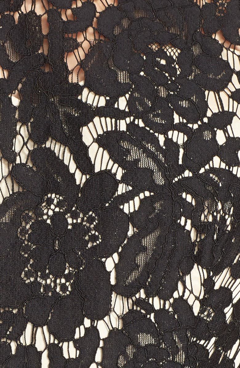 Eliza J Lace & Faille Dress, Alternate, color,