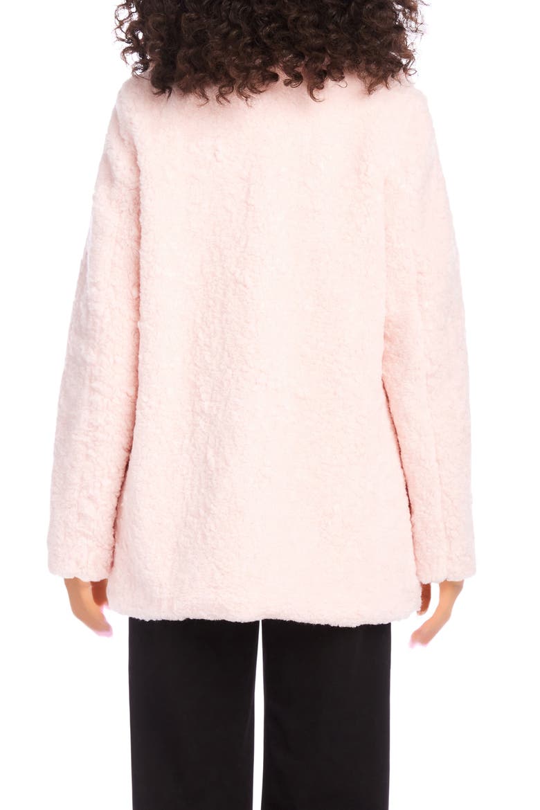 Faux Shearling Coat, Alternate, color, PINK