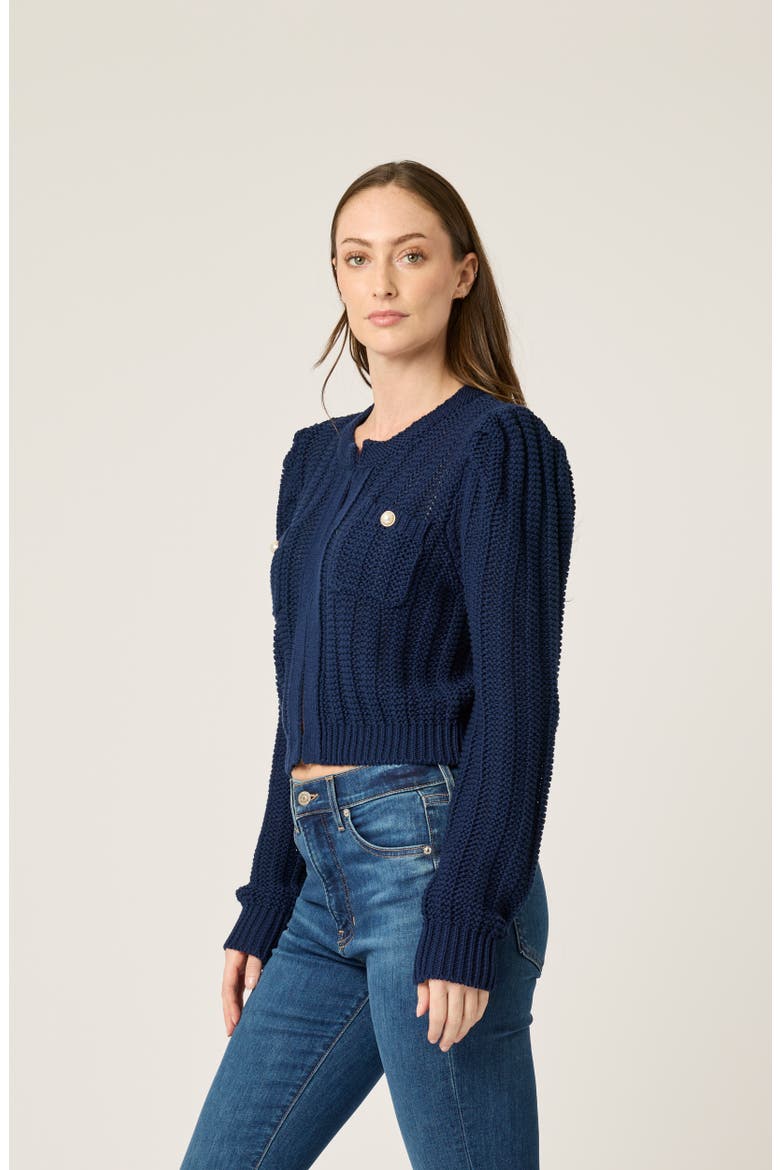 Jade Cardigan, Alternate, color, Navy