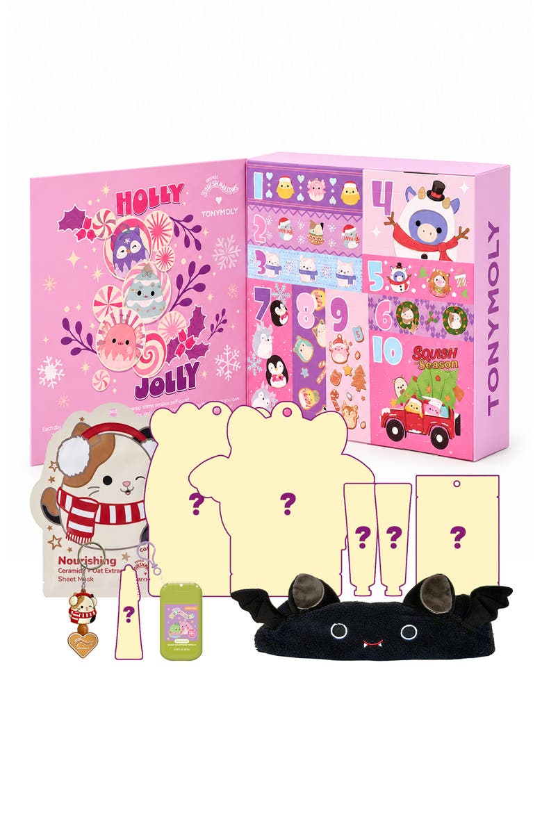 x Squishmallows 10 Days of Skincare Holiday Calendar Set (Limited Edition), Alternate, color, NO COLOR